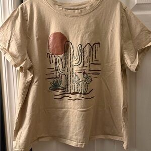 SHEIN CURVE Cactus Graphic Tee